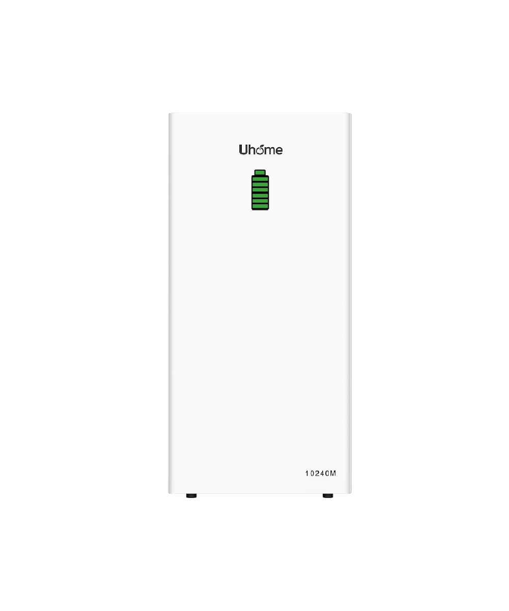 Batería Litio Estado Sólido 10kWh 48V Pared Uhome LFP 10240M