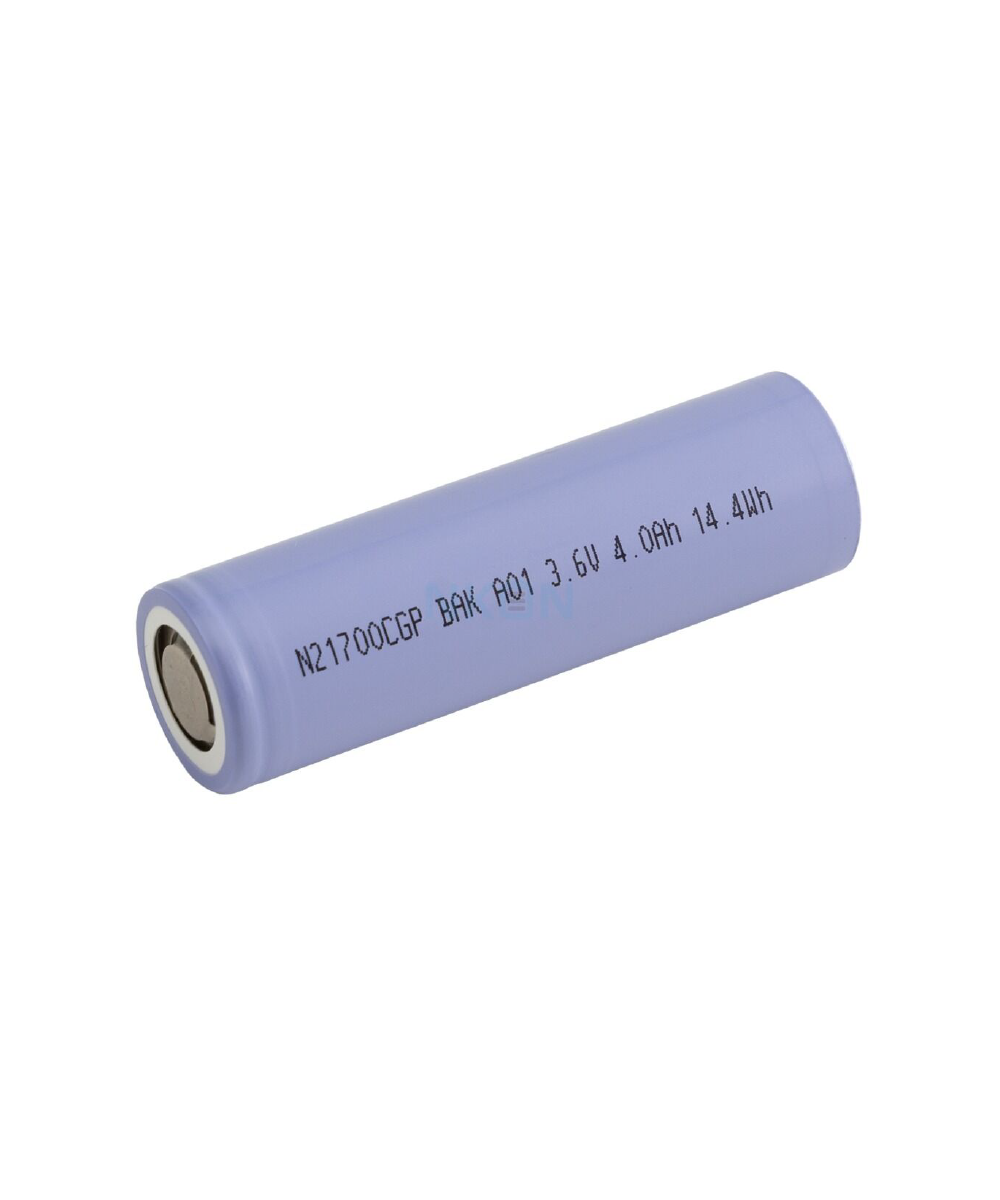 Batería de Litio Cilíndrica 3.6V 4000mAh | Pila Recargable BAK N21700CGP - Imagen 2