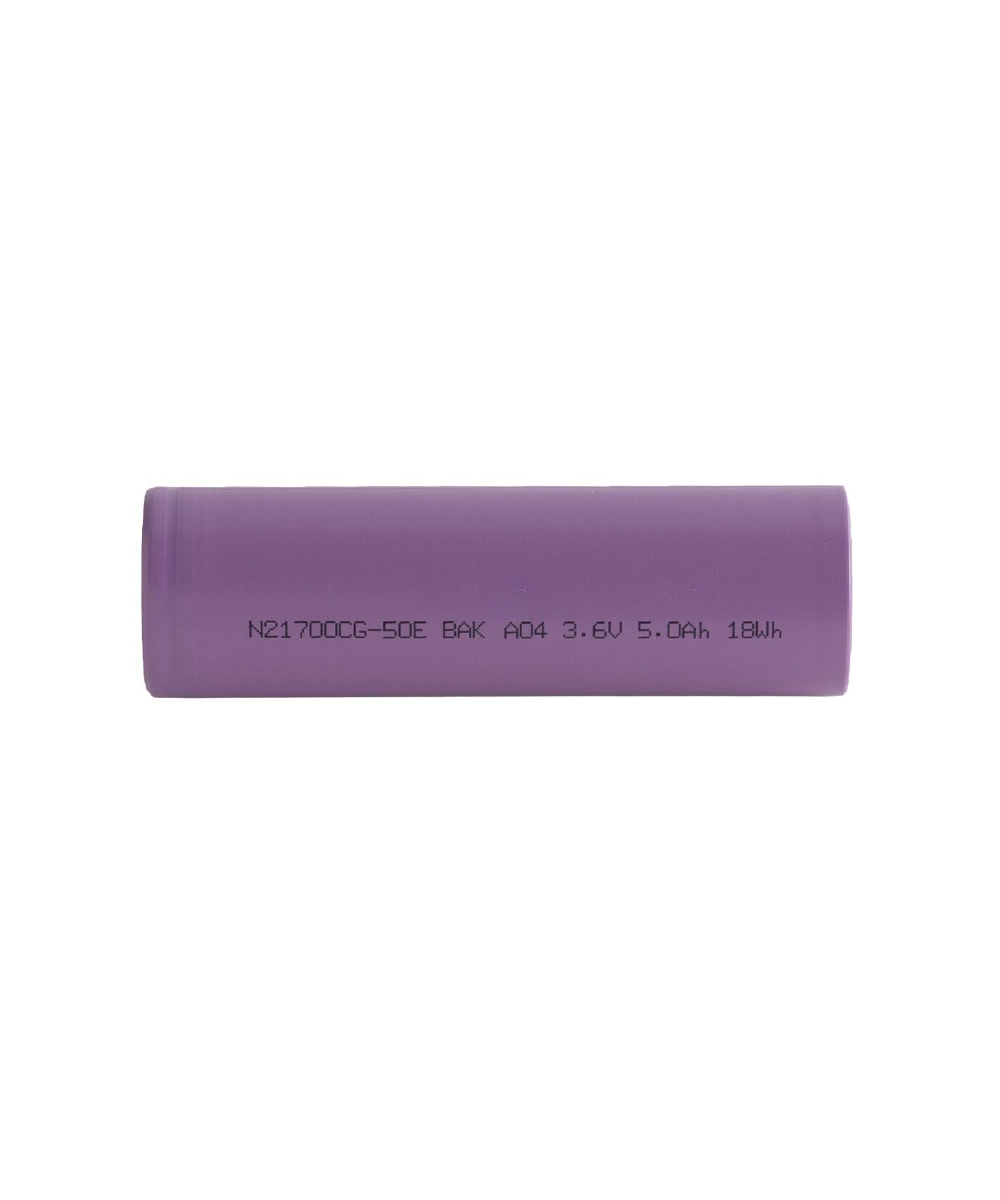 Batería de Litio Cilíndrica 3.6V 5000mAh | Pila Recargable BAK N21700CG-50E - Imagen 2