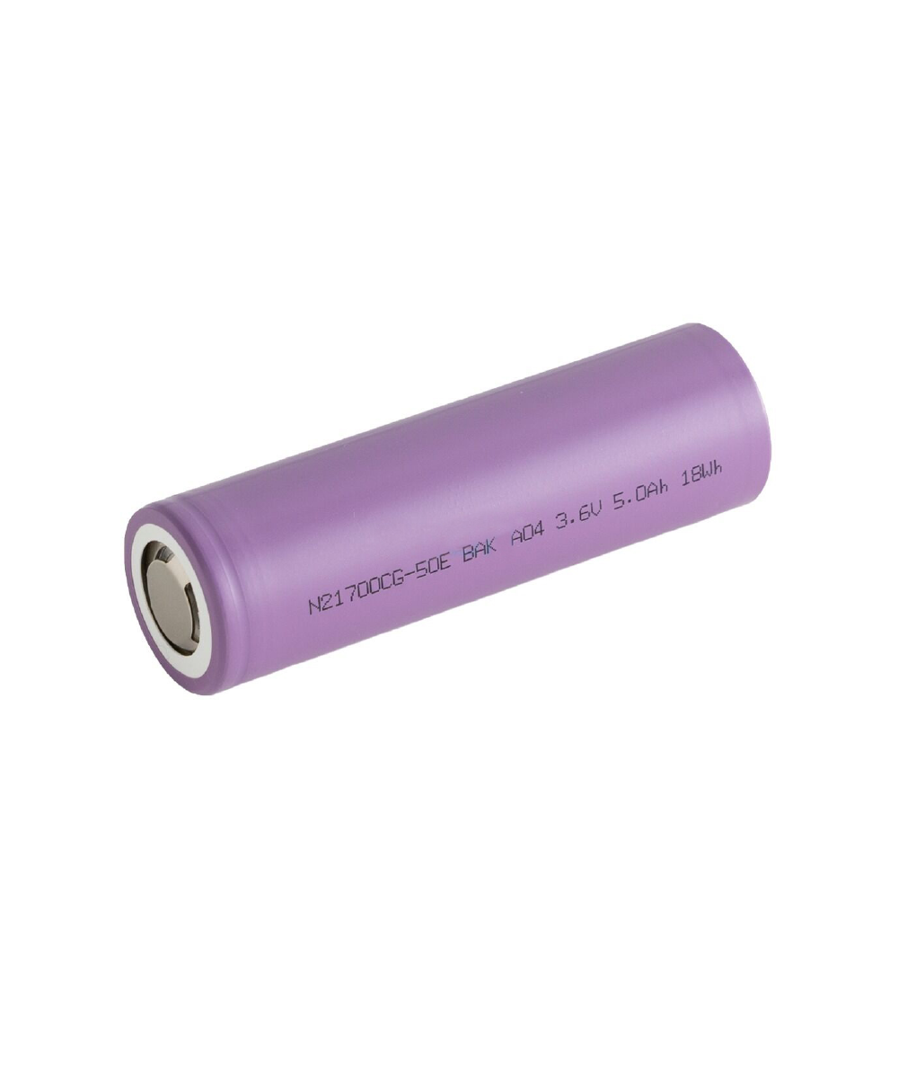 Batería de Litio Cilíndrica 3.6V 5000mAh | Pila Recargable BAK N21700CG-50E - Imagen 3