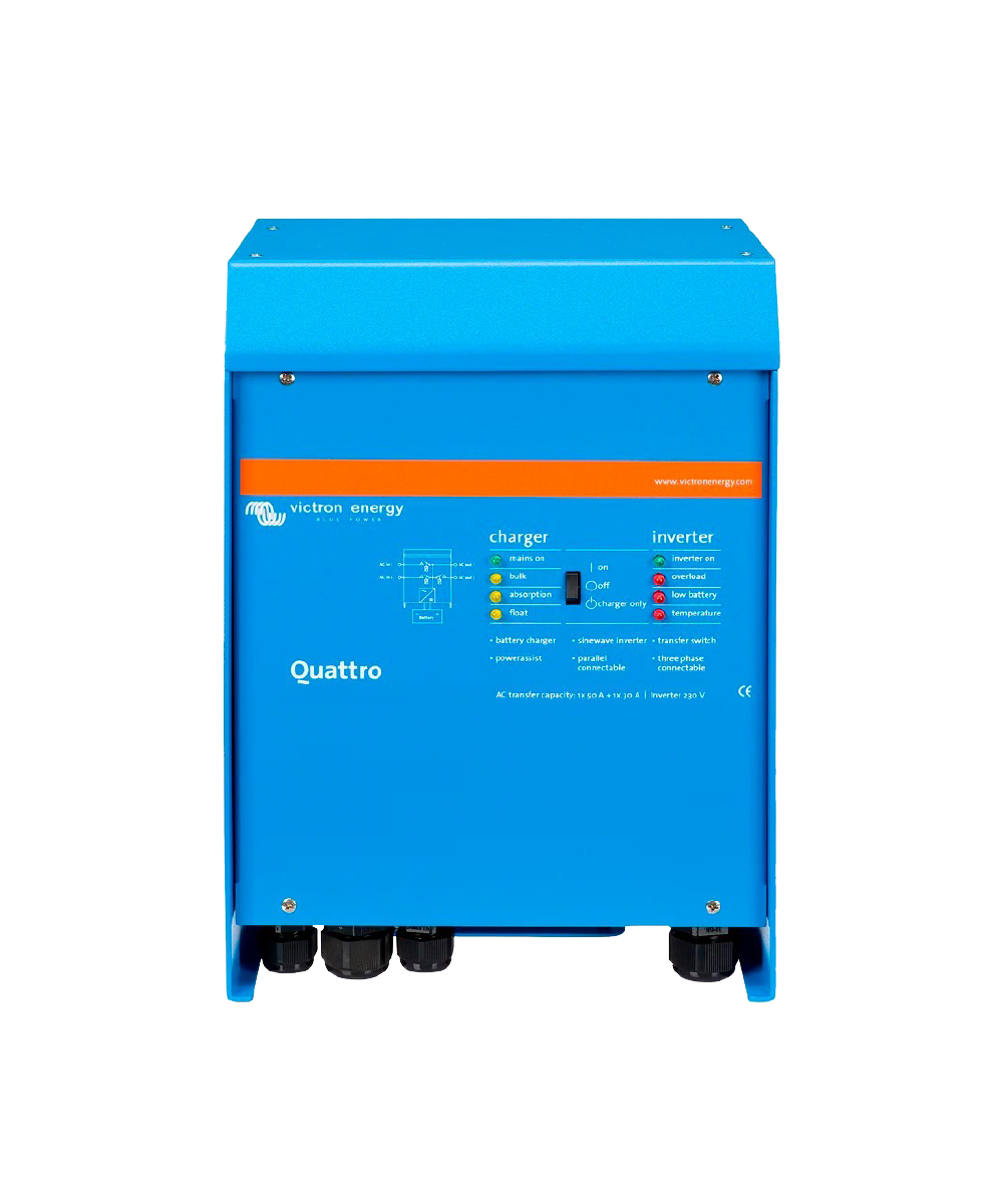 Inversor Cargador Aislado Monofásico 15kVA 48V Victron Quattro 48-15000-200-100-100